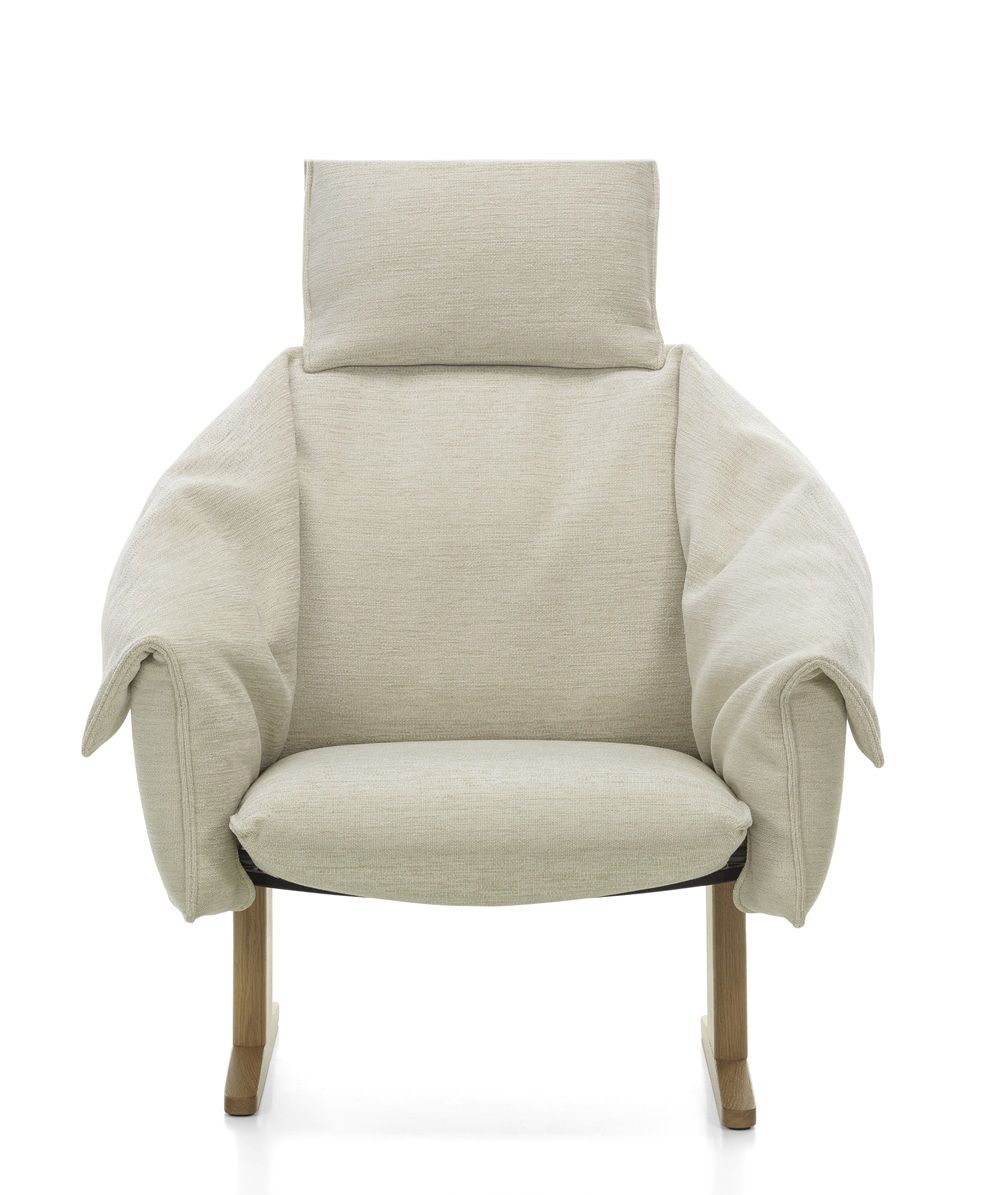 Bascule-fauteuil met hoge rugleuning van Vitra