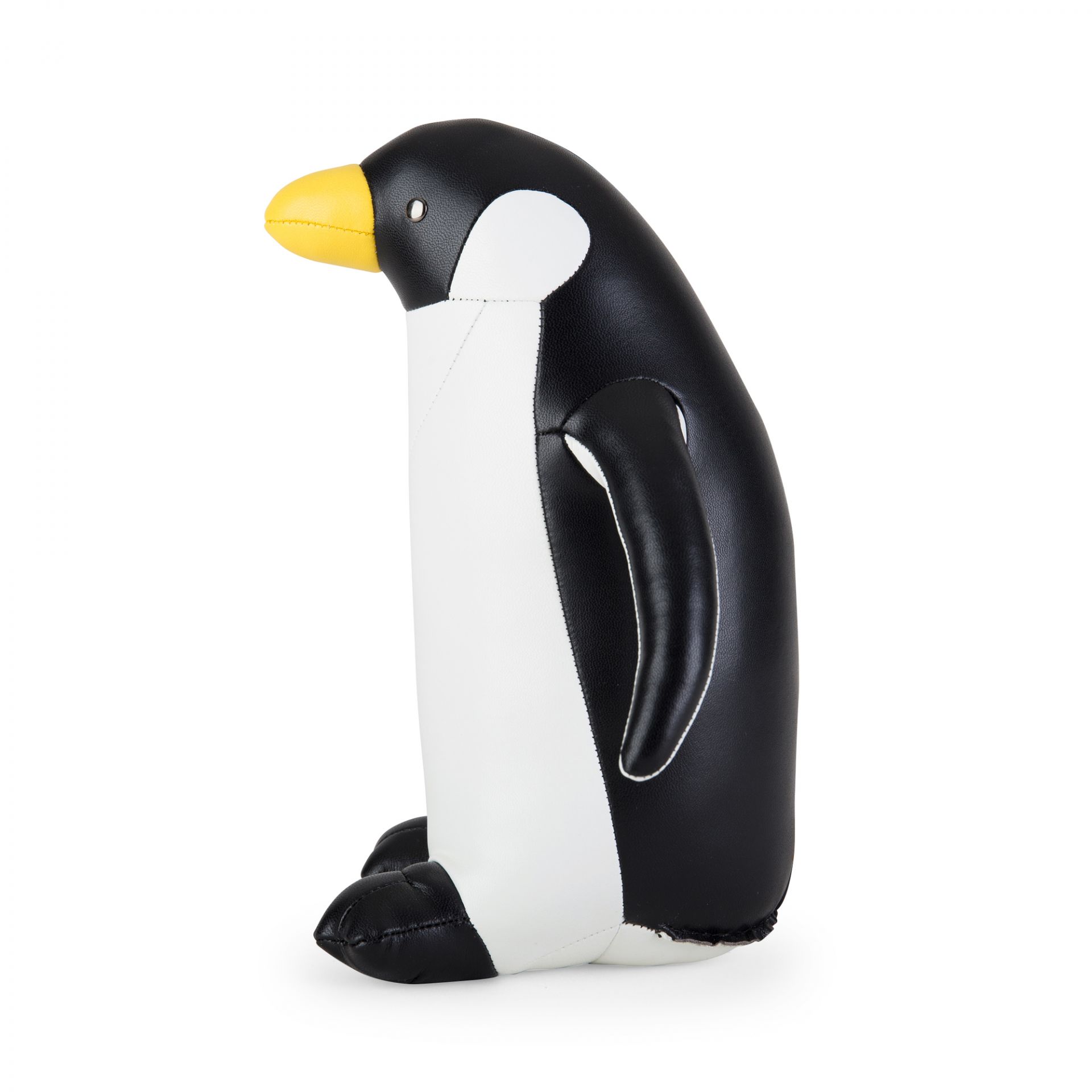 Buchstütze Pinguin: Schwarzer und weißer Deko-Pinguin von Züny, ideal als Buchstütze oder Dekoration.