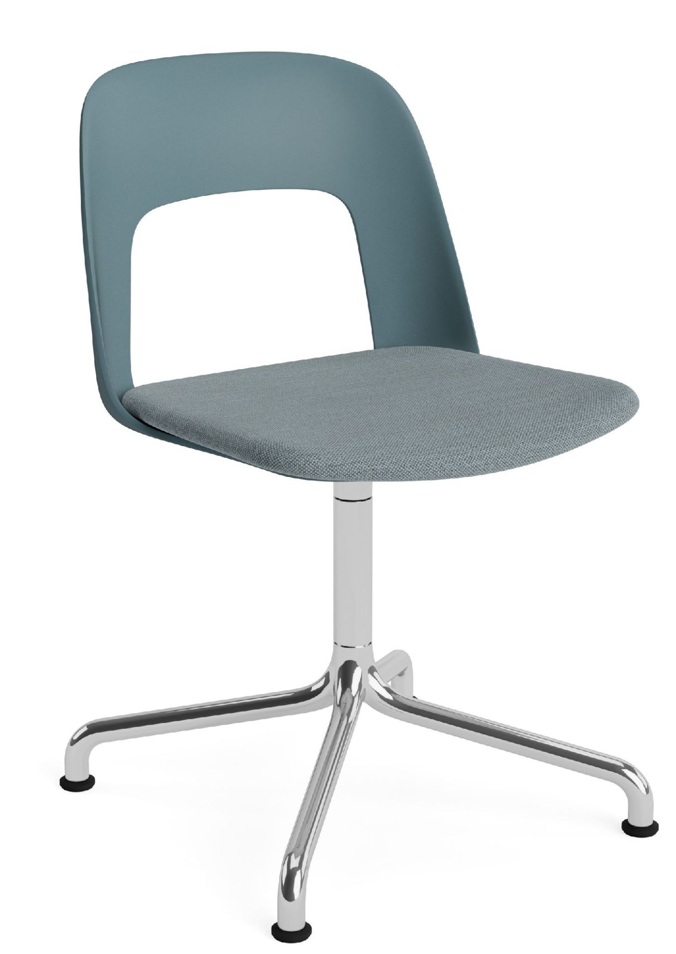Layout Side Chair 153 draaistoel met vier poten van Hay