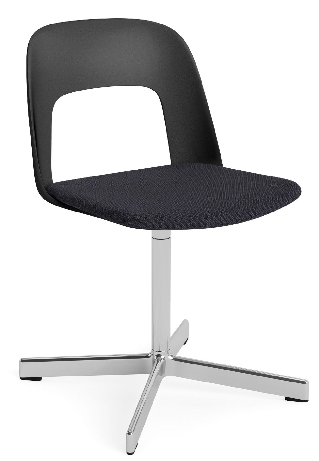 Layout Side Chair 133 stoel met vierpotig draaivoet van Hay