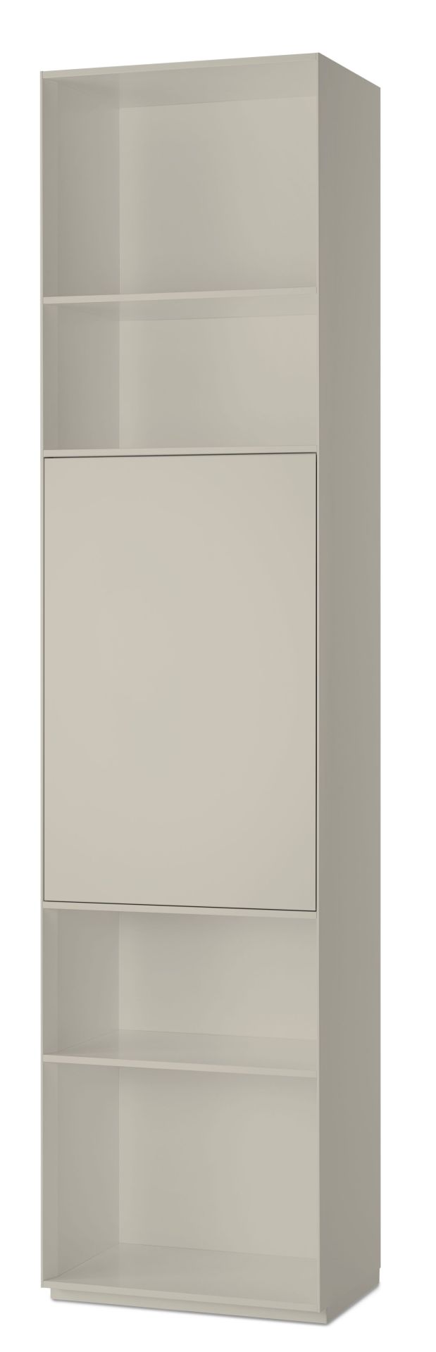 Beige Nex Pur Regal mit Tür und Fachboden von Piure für moderne Wohnraumgestaltung.