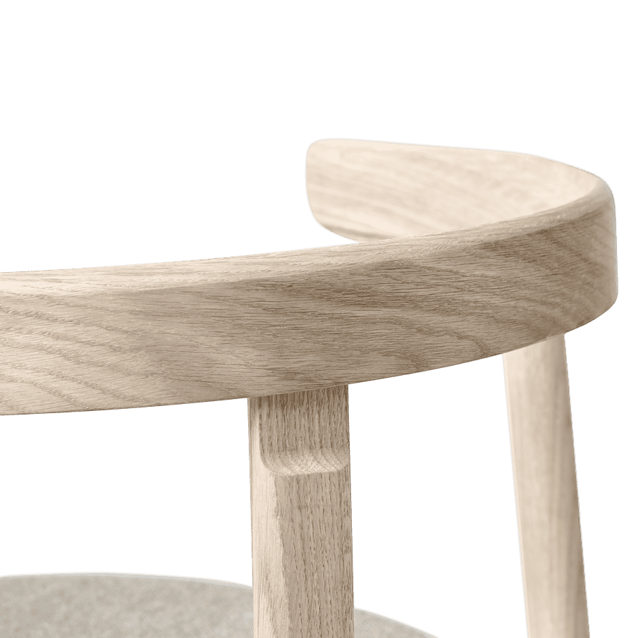 Lunar-stoel eikenhout Form & Refine