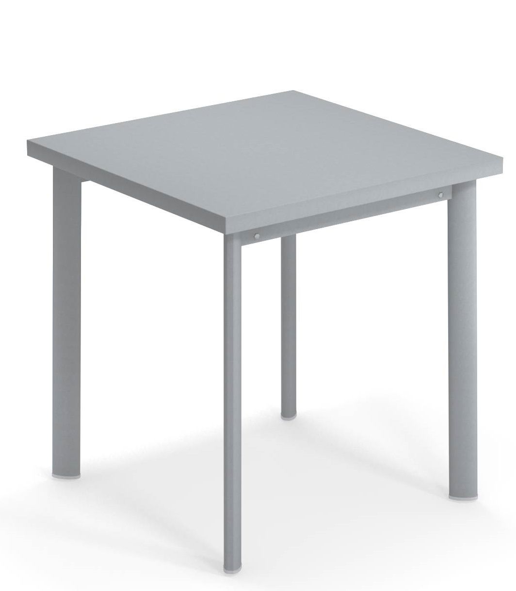 Quadratischer, grauer Star Tisch von Emu für den Außenbereich, ideal für Garten, Terrasse oder Balkon.