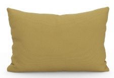 Vitra Kissen in Senfgelb: Dekokissen / Sofakissen für Wohnzimmer und Schlafzimmer, hochwertige Textur.