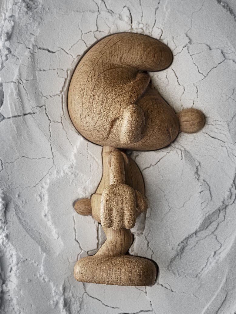 Smurf klein houten beeldje uit de Boyhood