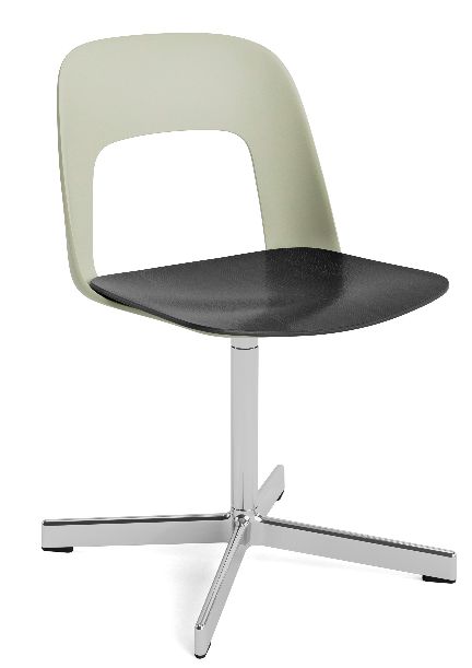 Layout Side Chair 132 stoel met vierpotig draaivoet Hay