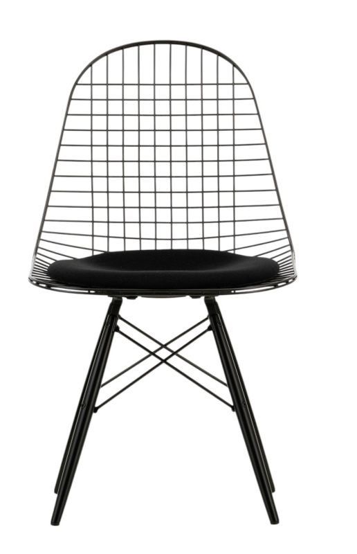 DKW-5 Wire Chair stoel met zitkussen Vitra