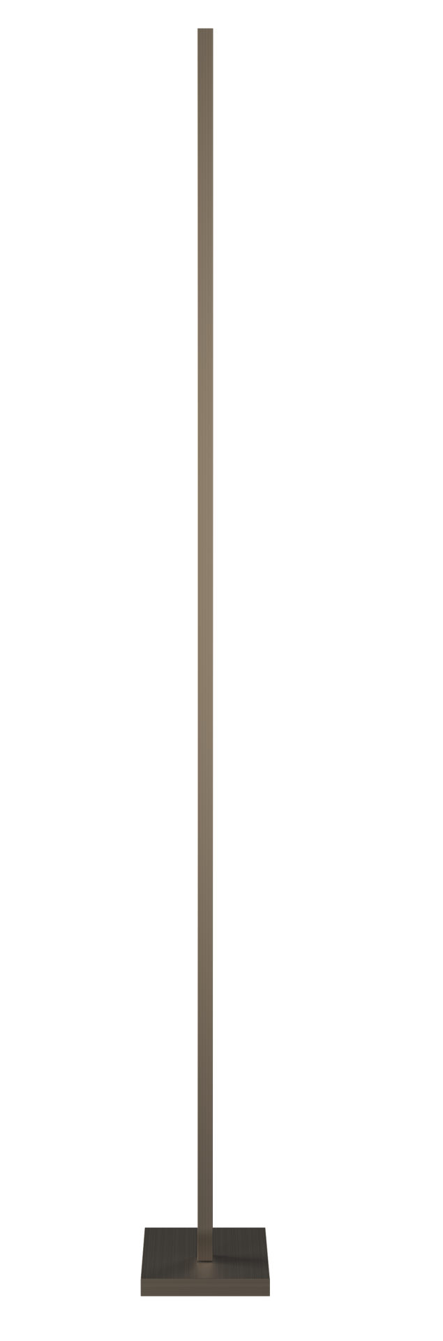 Zen Floor Lamp Stehleuchte Stele: Moderne, minimalistische Stehlampe in Steleform mit quadratischem Fuß und schlankem Leuchtenkörper.
