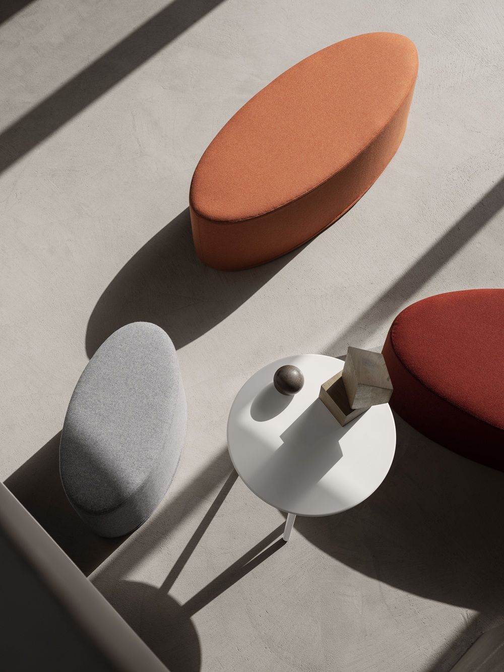 Bon Bon Pouf-poef, middelgroot, Softline