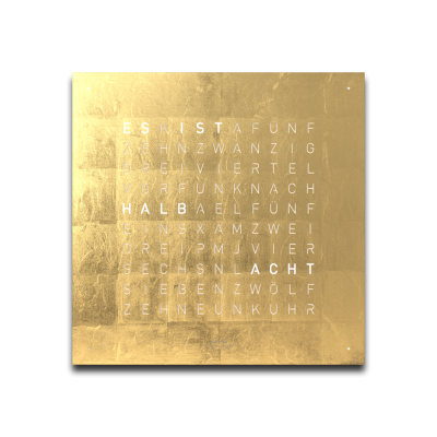 Voorpagina voor Earth 45 wandklok QLOCKTWO