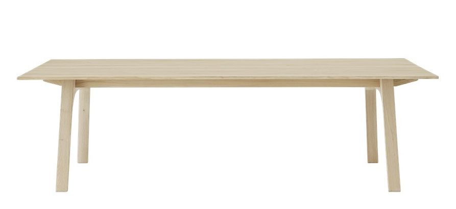 Earnest Esstisch ausziehbar von Muuto, heller Holztisch für Esszimmer, skandinavisches Design.