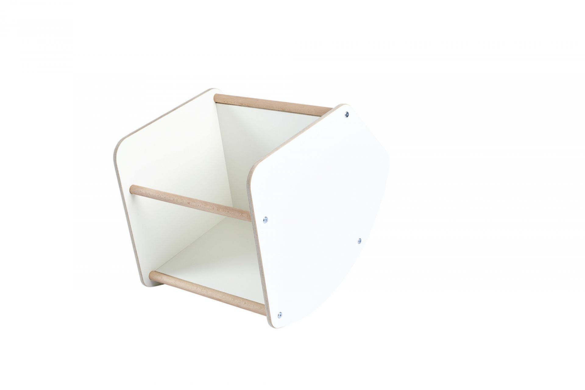 Tojo Kids Multi: Weißer Kindertisch, Hocker und Schaukel aus Holz, vielseitiges Kindermöbel.