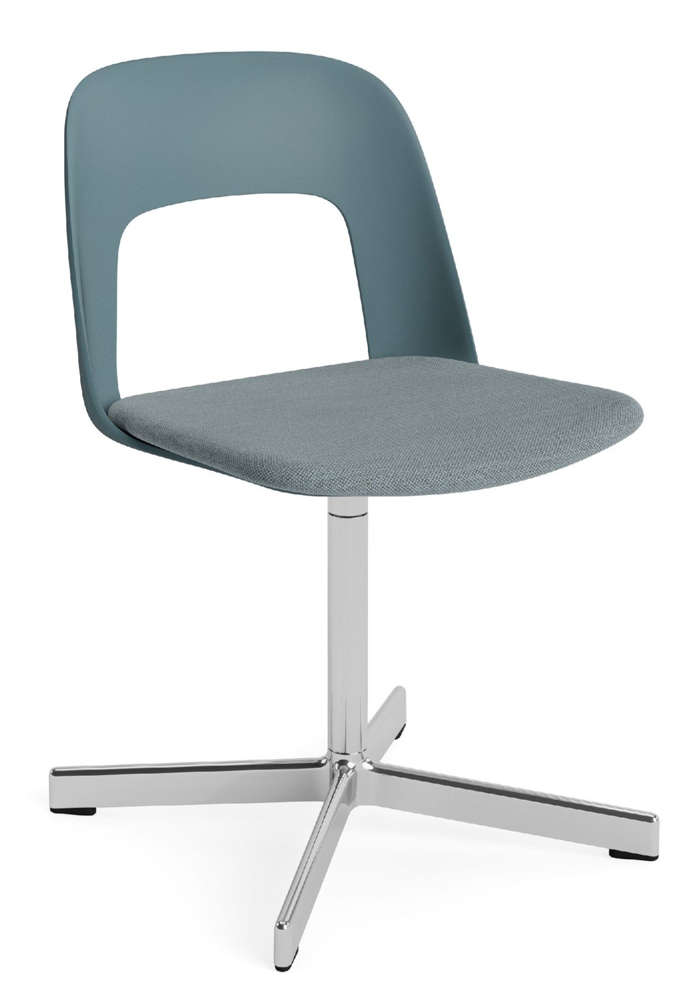 Layout Side Chair 133 stoel met vierpotig draaivoet van Hay