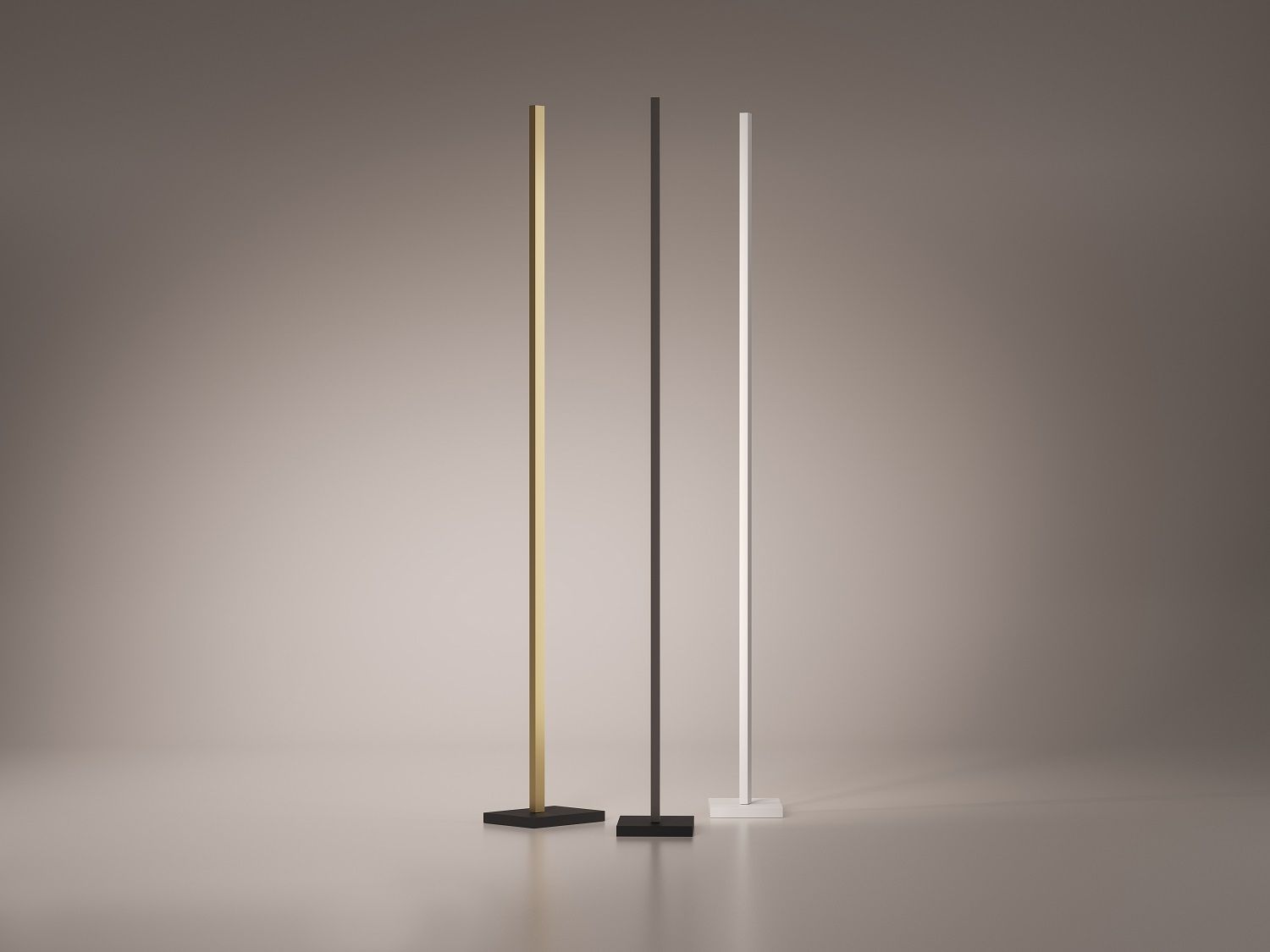 Zen Floor Stehleuchte in Gold, Schwarz und Weiß, moderne Stehlampen für Wohnzimmer und Schlafzimmer.
