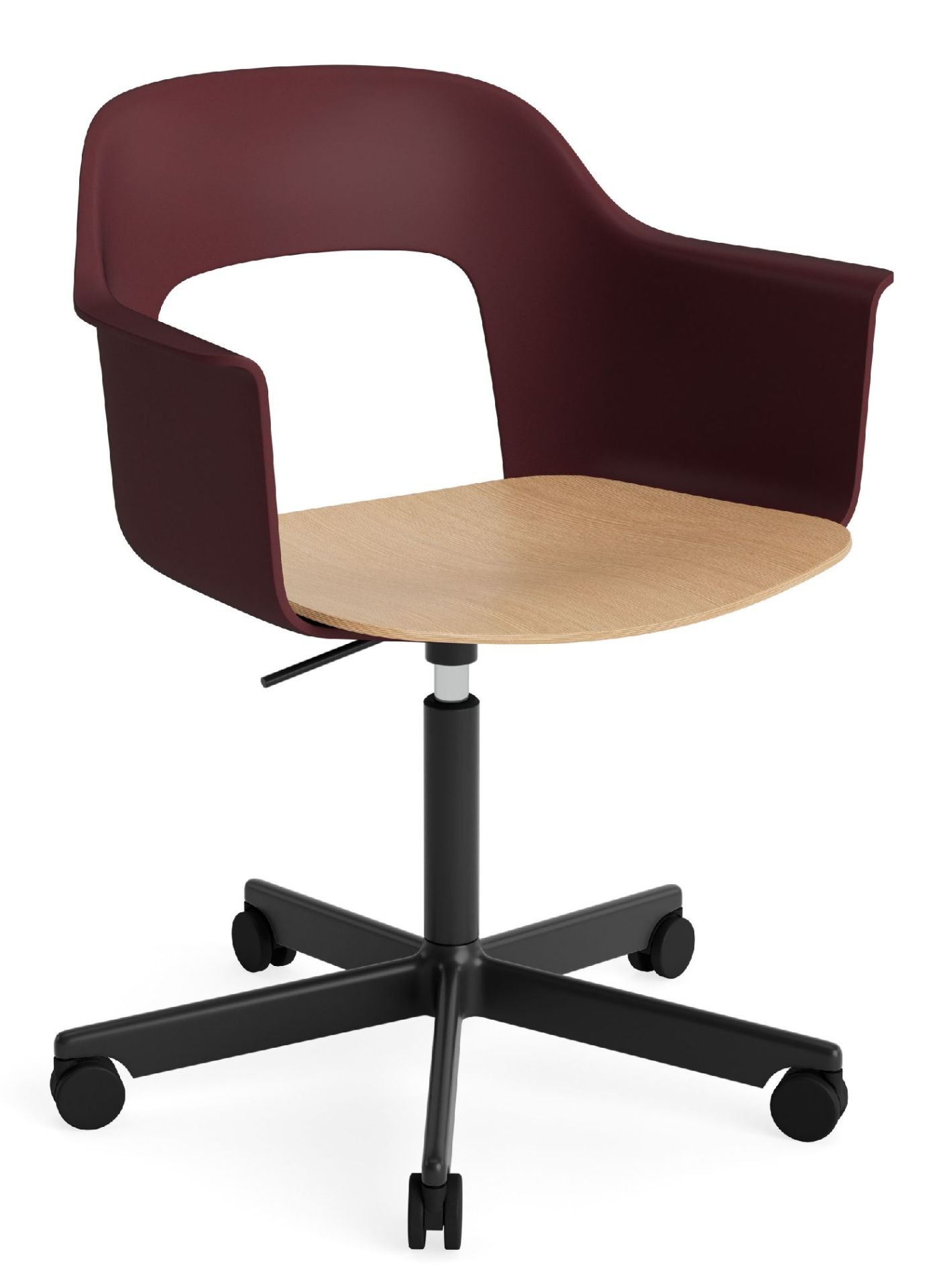 Layout Armchair 242 Fauteuil met 4-sterrenvoet, gasveer en draaifunctie Hay