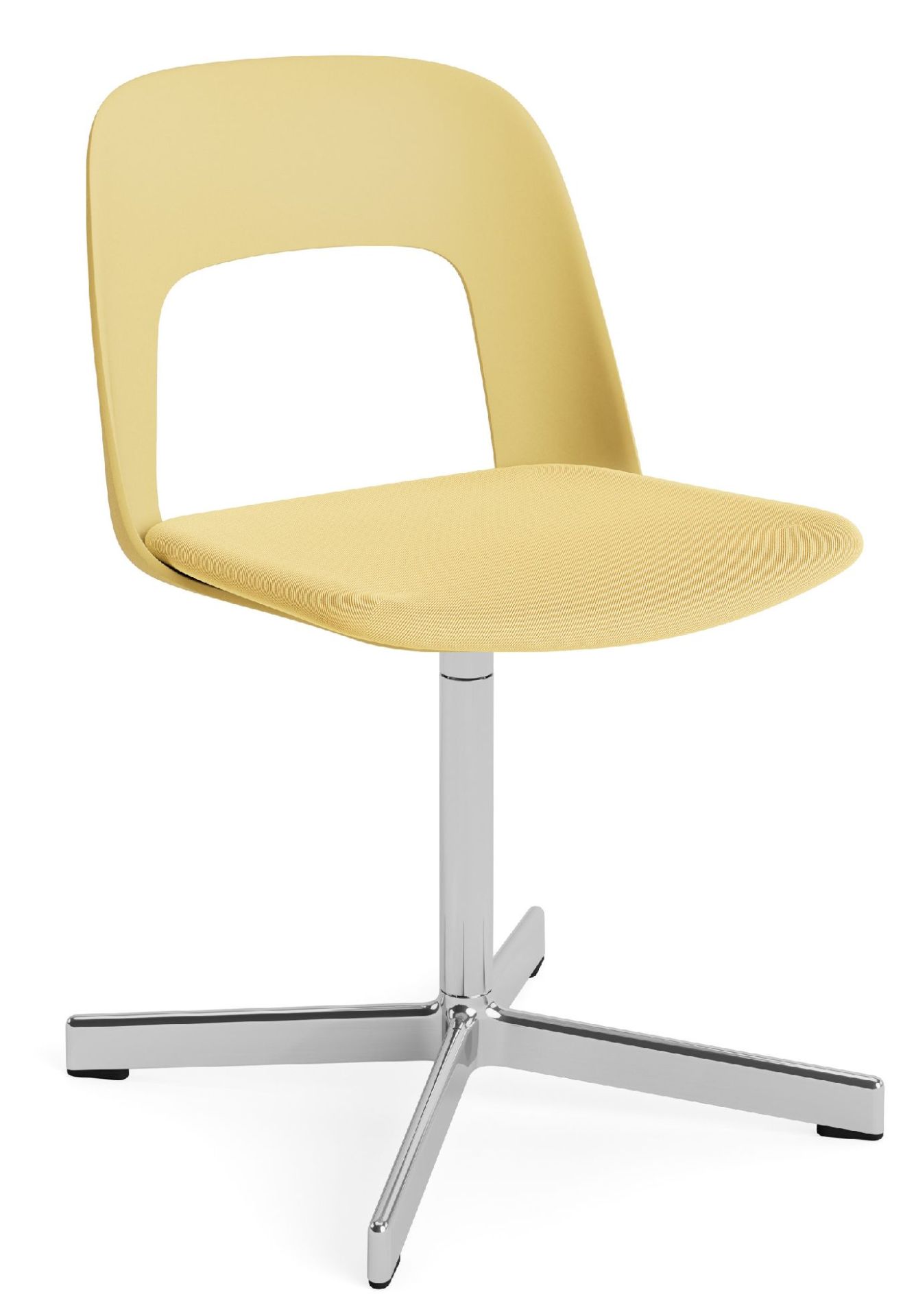 Layout Side Chair 133 stoel met vierpotig draaivoet van Hay