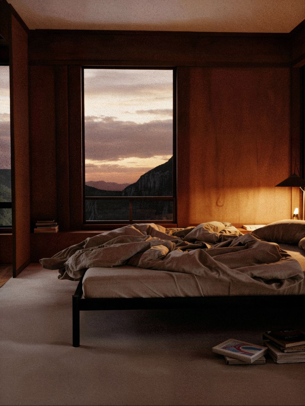 Pure bed, staal, gepoedercoat, 120 x 200 cm, Hans Hansen