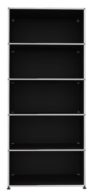 USM Haller open boekenkast H 179 cm grafietzwart