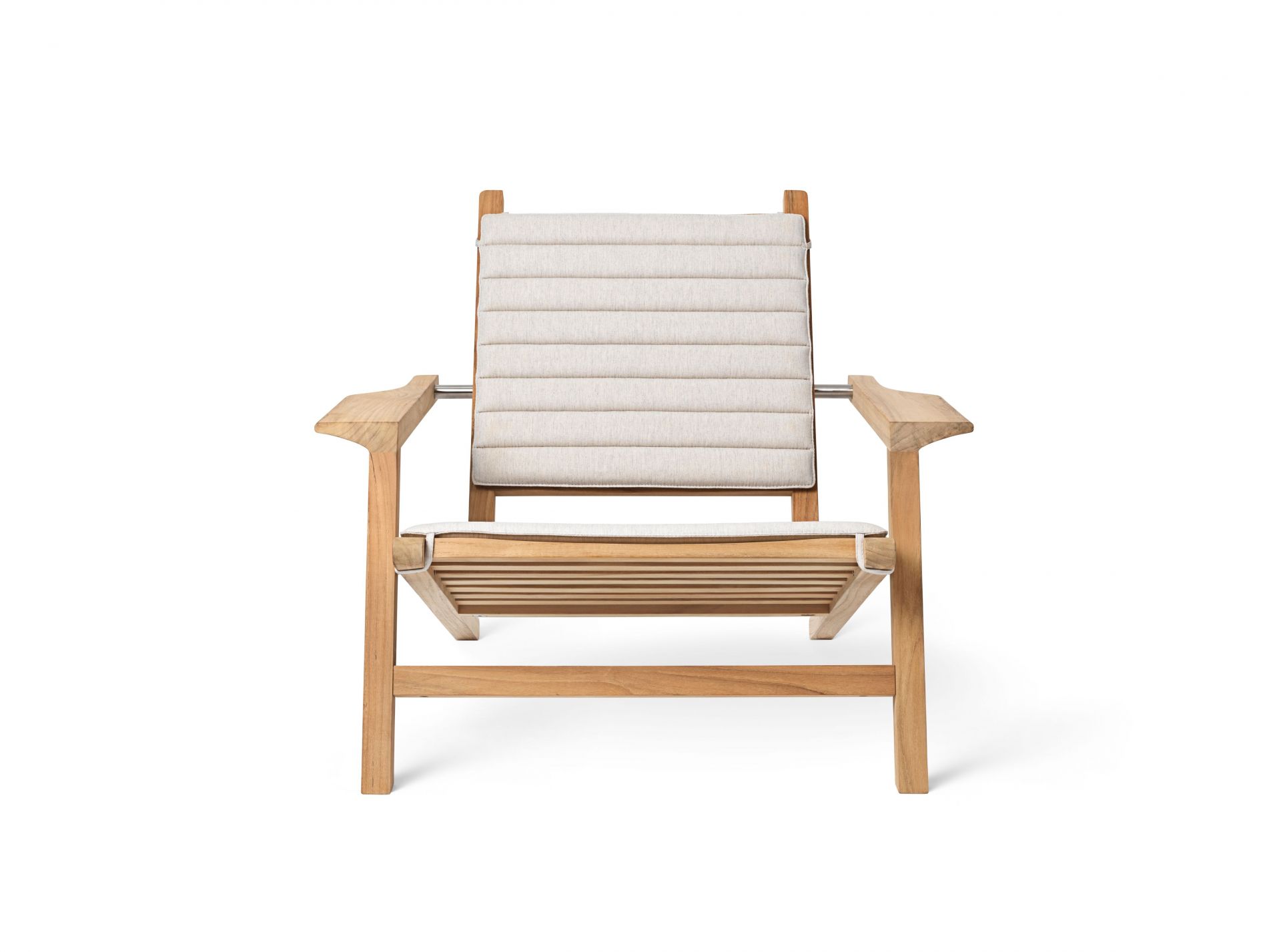 CU AH603B Rückenkissen für Carl Hansen AH603 Outdoor Stuhl, beige, bequeme Rückenlehne.