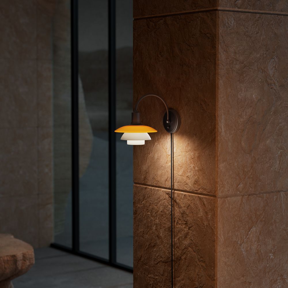 PH 2/2 Wandlamp CENTENARY EDITION Amber/Opaalwit Louis Poulsen