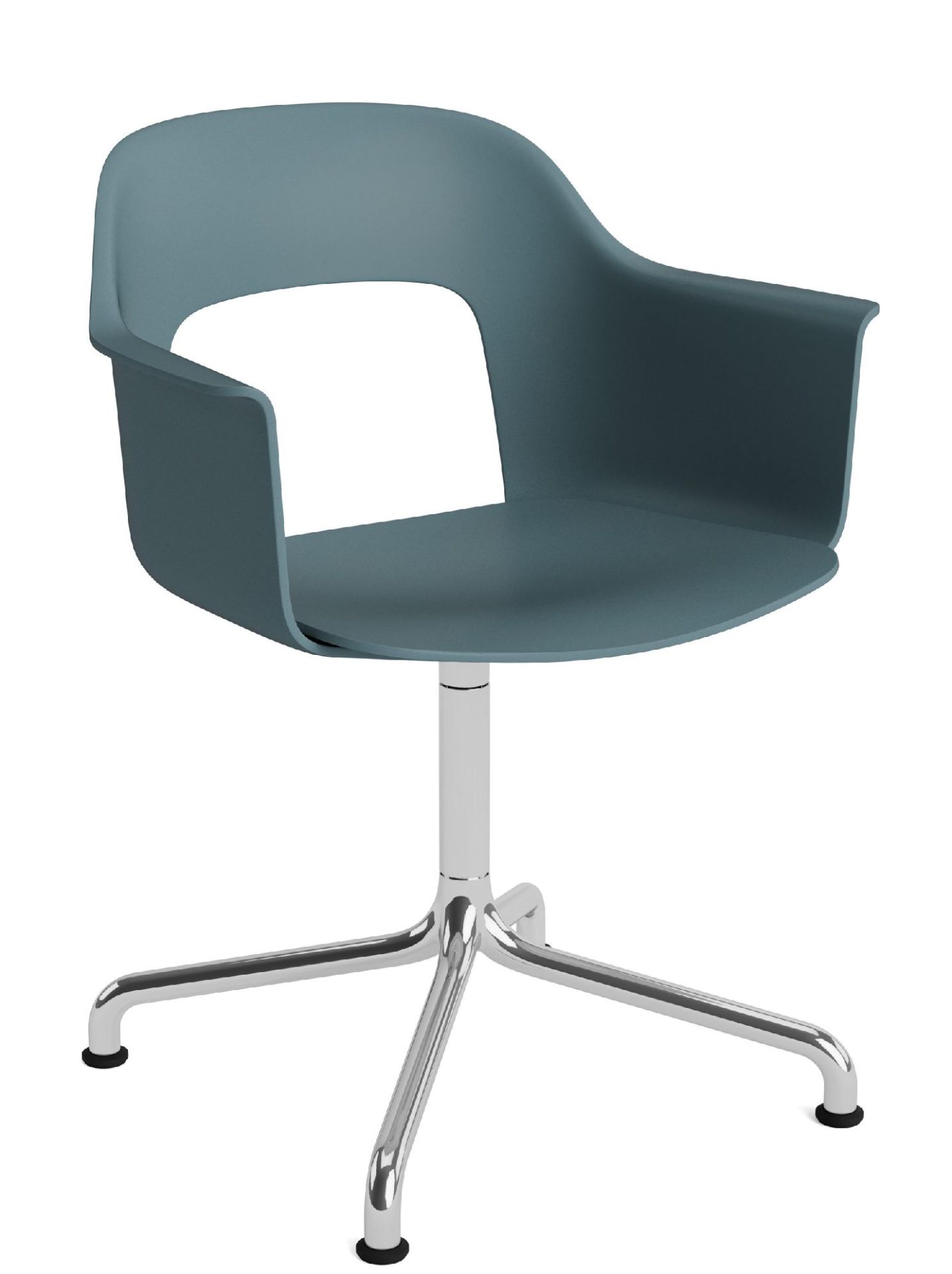 Layout Armchair 251 Fauteuil met 4-sterrenvoet, draaivoet met gebogen voetkruis Hay