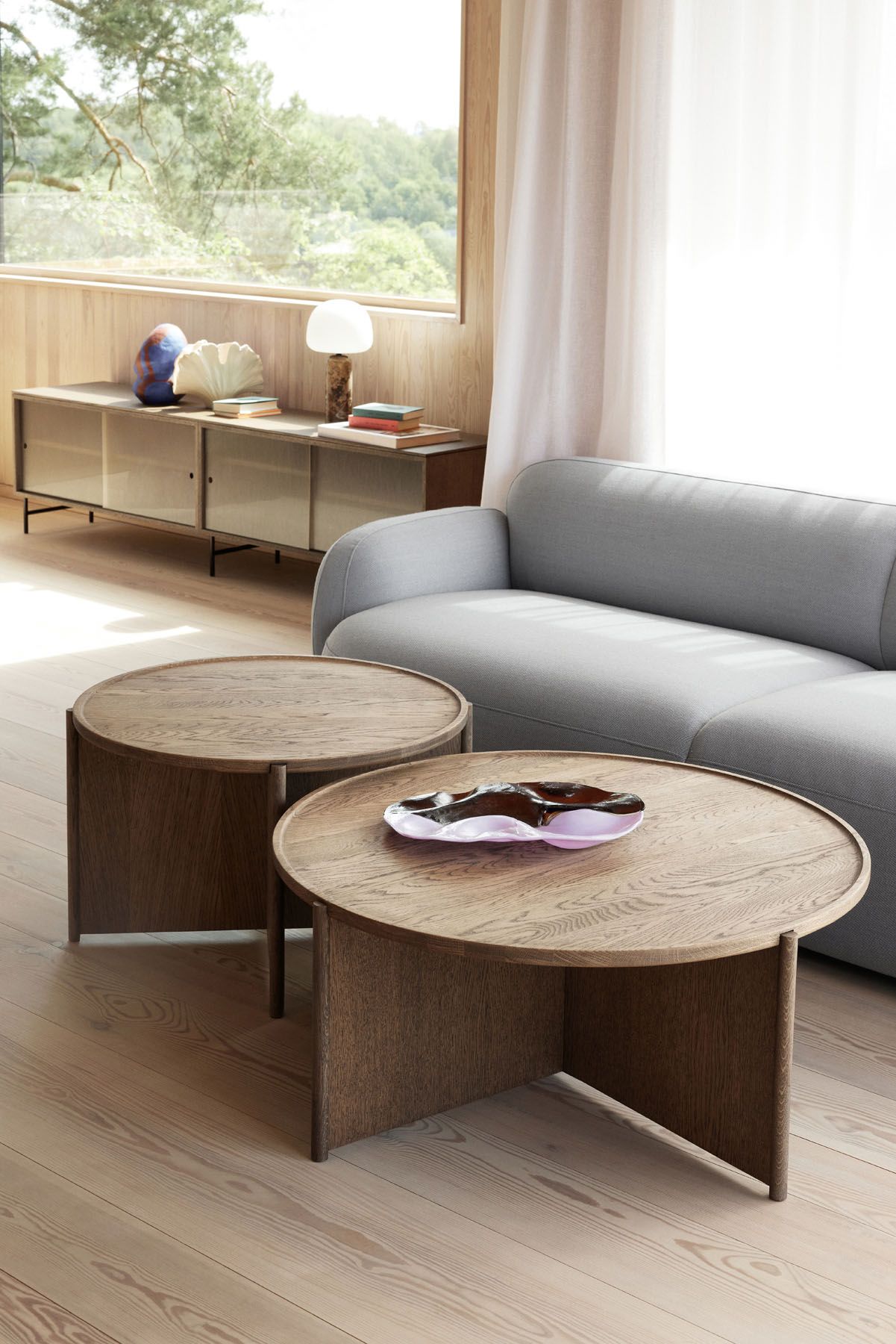 Cling salontafel Ø70 cm licht eiken Northern