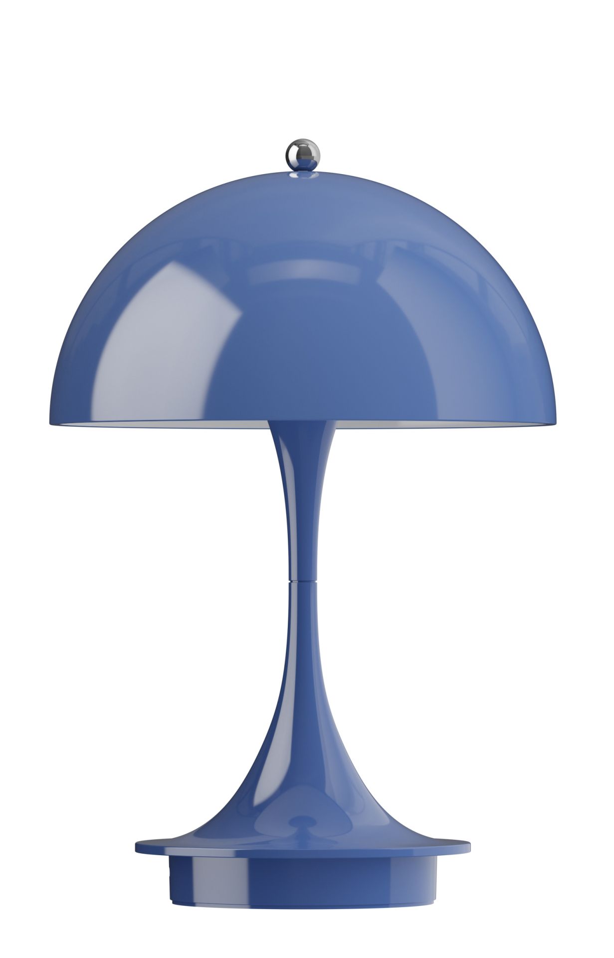 Panthella Tischleuchte in Indigo: Moderne Akku LED-Lampe für Innen und Außen.