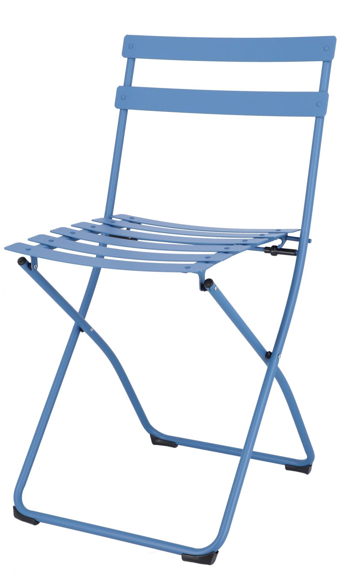 Hellblauer Fiam Spring Klappstuhl von Jan Kurtz für den Garten oder Balkon. Outdoor Stuhl.