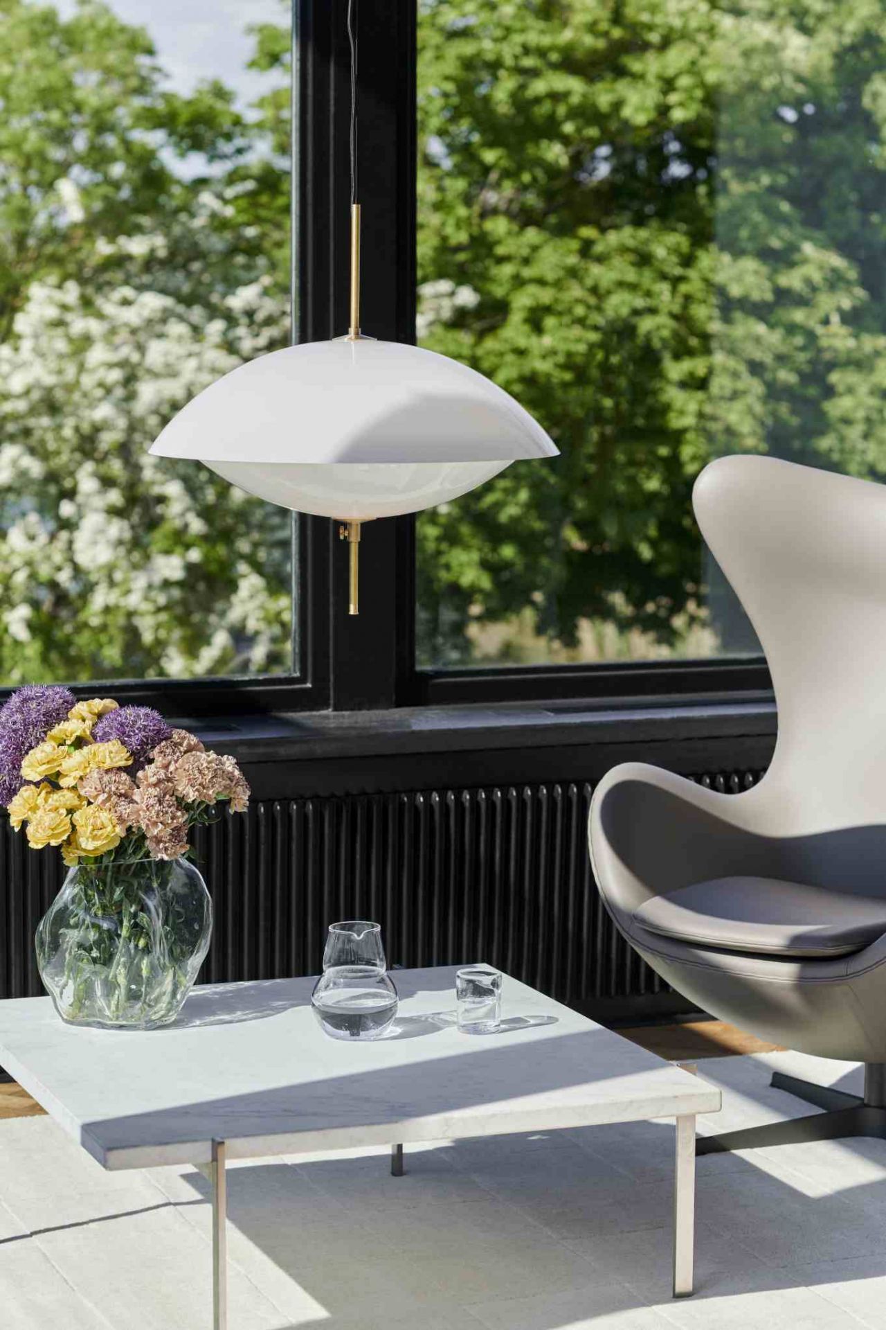 Clam hanglamp Fritz Hansen D 44 cm UNIEK EXEMPLAAR