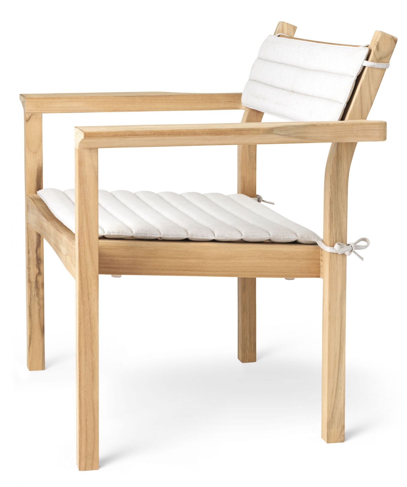 CU AH601B Rückenkissen für AH601 Stuhl Outdoor von Carl Hansen & Søn, weiße Polsterung.