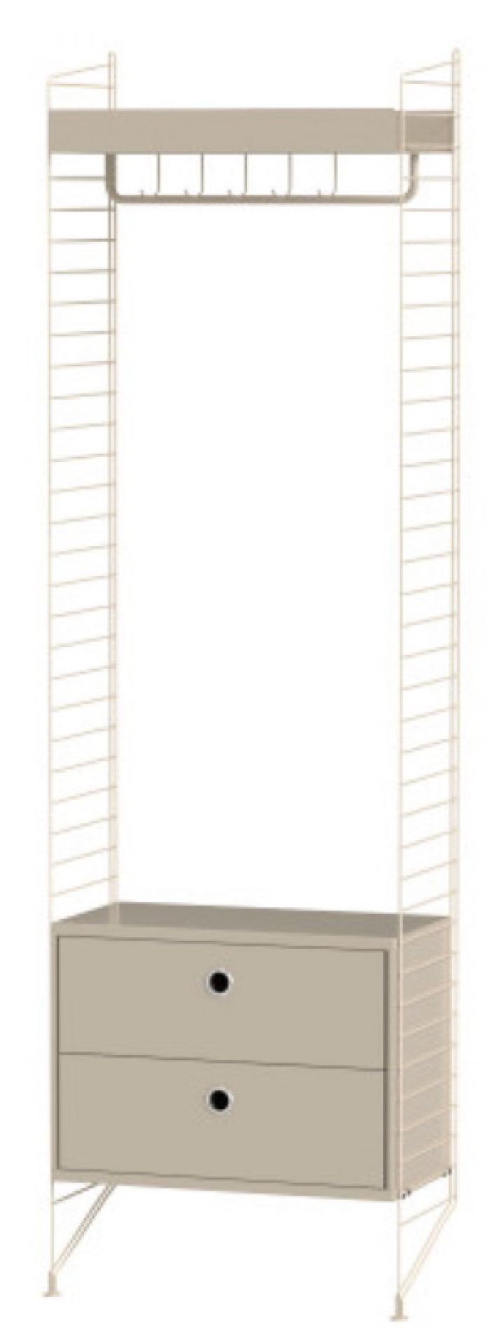 String gang vloer-reksysteem M String Furniture Beige - Beige