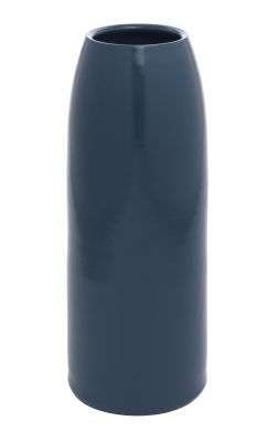 Blaue Carla Vase von Schönbuch, Keramik, zylindrische Form, moderne Dekoration für Wohnzimmer und Tisch.