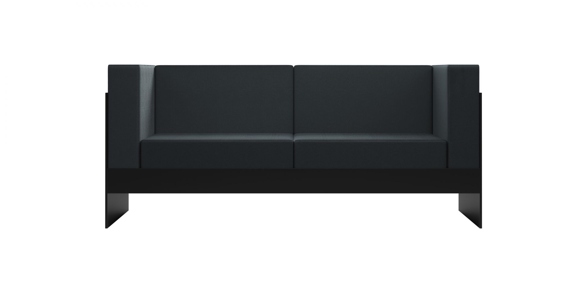 Standaardbank 170 x 81 x 74 cm zwart New Tendency