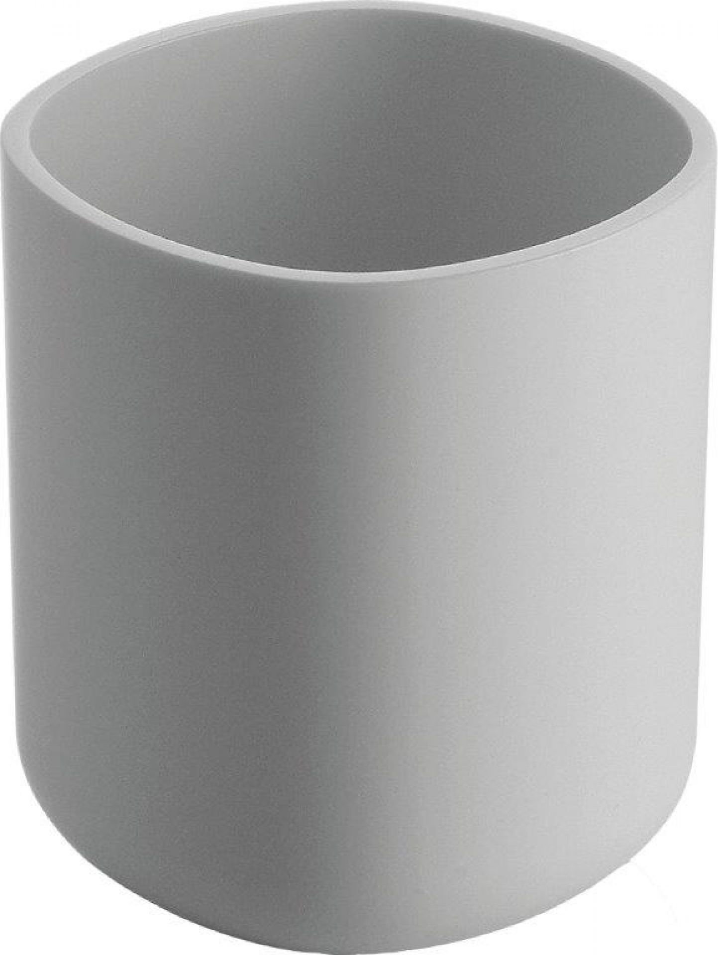 Grauer Birillo Zahnbürstenhalter von Alessi: Modernes Badaccessoire für Zahnbürsten und mehr.