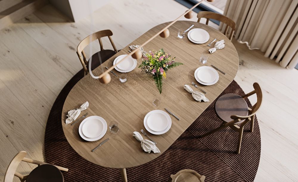 Uitklapbare eettafel / Eettafel Northern