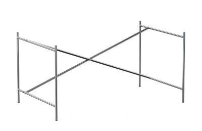 Eiermann Tischgestell 2 von Richard Lampert, minimalistisches Design aus verchromtem Stahl für individuelle Tische.