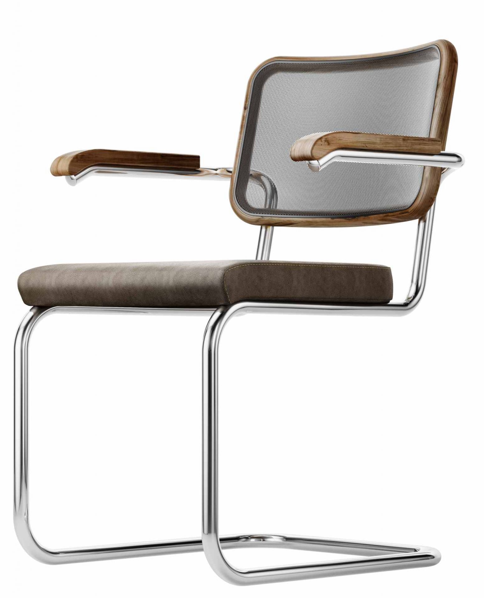 S 64 SPVN Klassieke Thonet-swingstoel van stalen buis