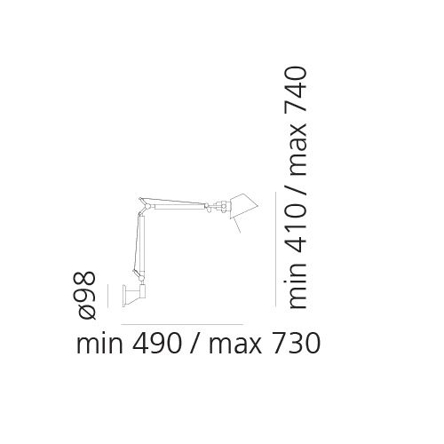 Tolomeo Micro Wall wand- of plafondlamp Artemide