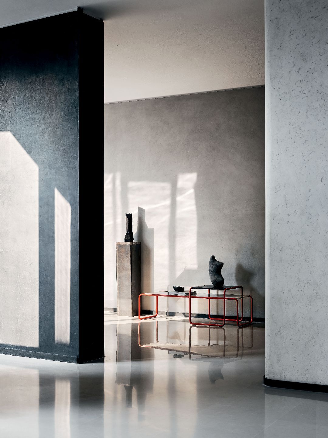 Laccio 1 salontafel klein zwart / antraciet Knoll International - QUICK SHIP