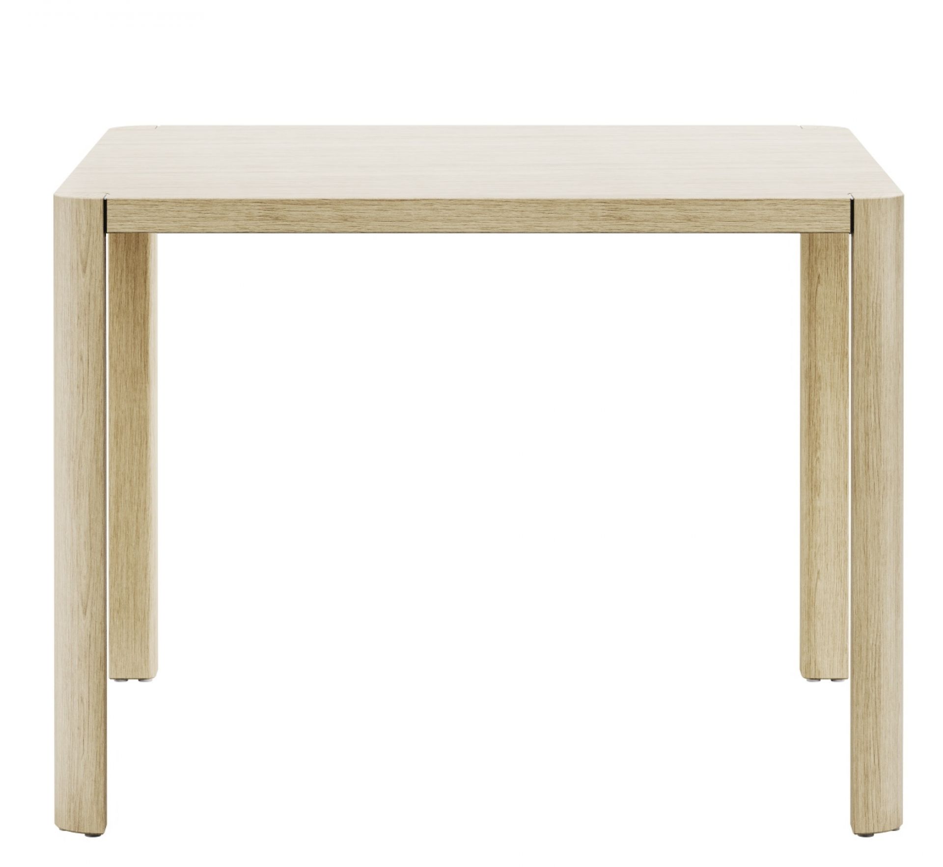 Heller, quadratischer Thonet Esstisch 1140 aus Eichenholz, ideal für Esszimmer und Küche.