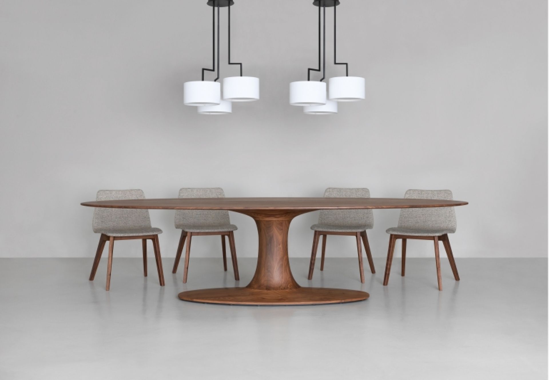 Draaitafel Oval L 300 - 330 cm Eettafel Zeitraum