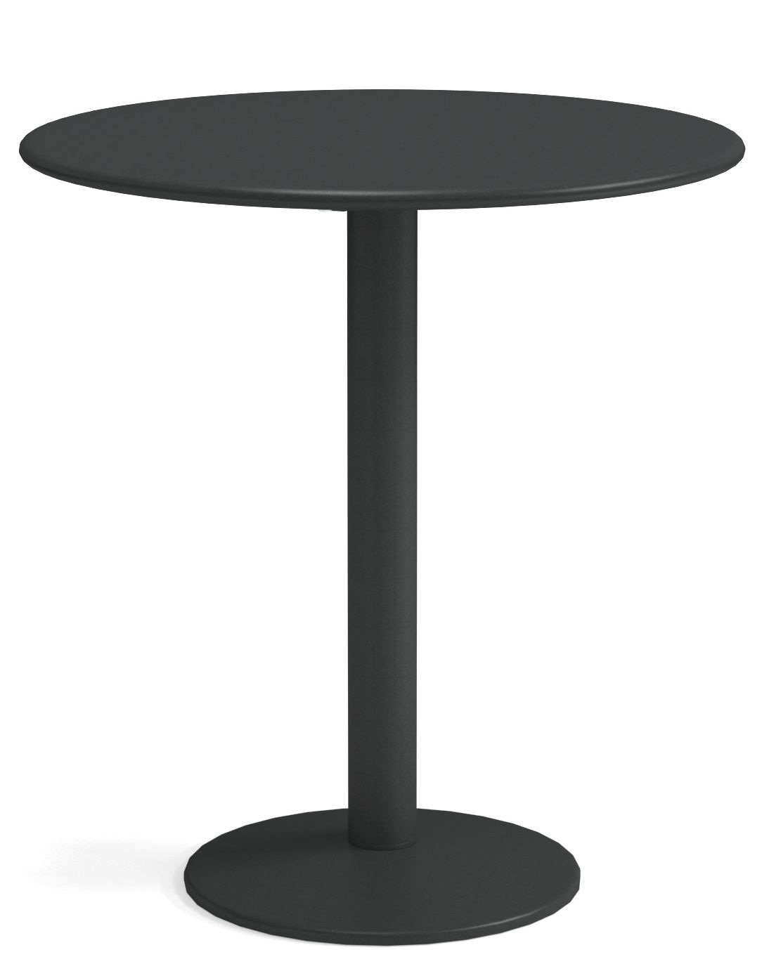 Schwarzer Thor Round Table von Emu, runder Beistelltisch für den Garten oder die Terrasse.