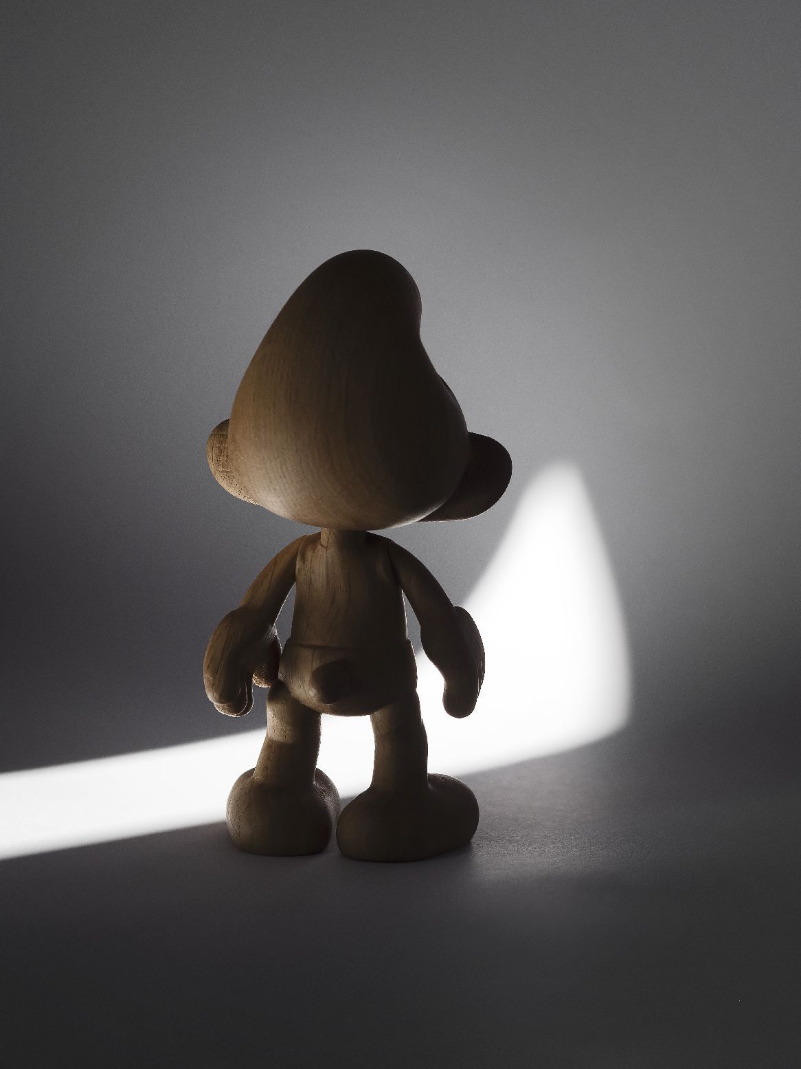 Smurf klein houten beeldje uit de Boyhood