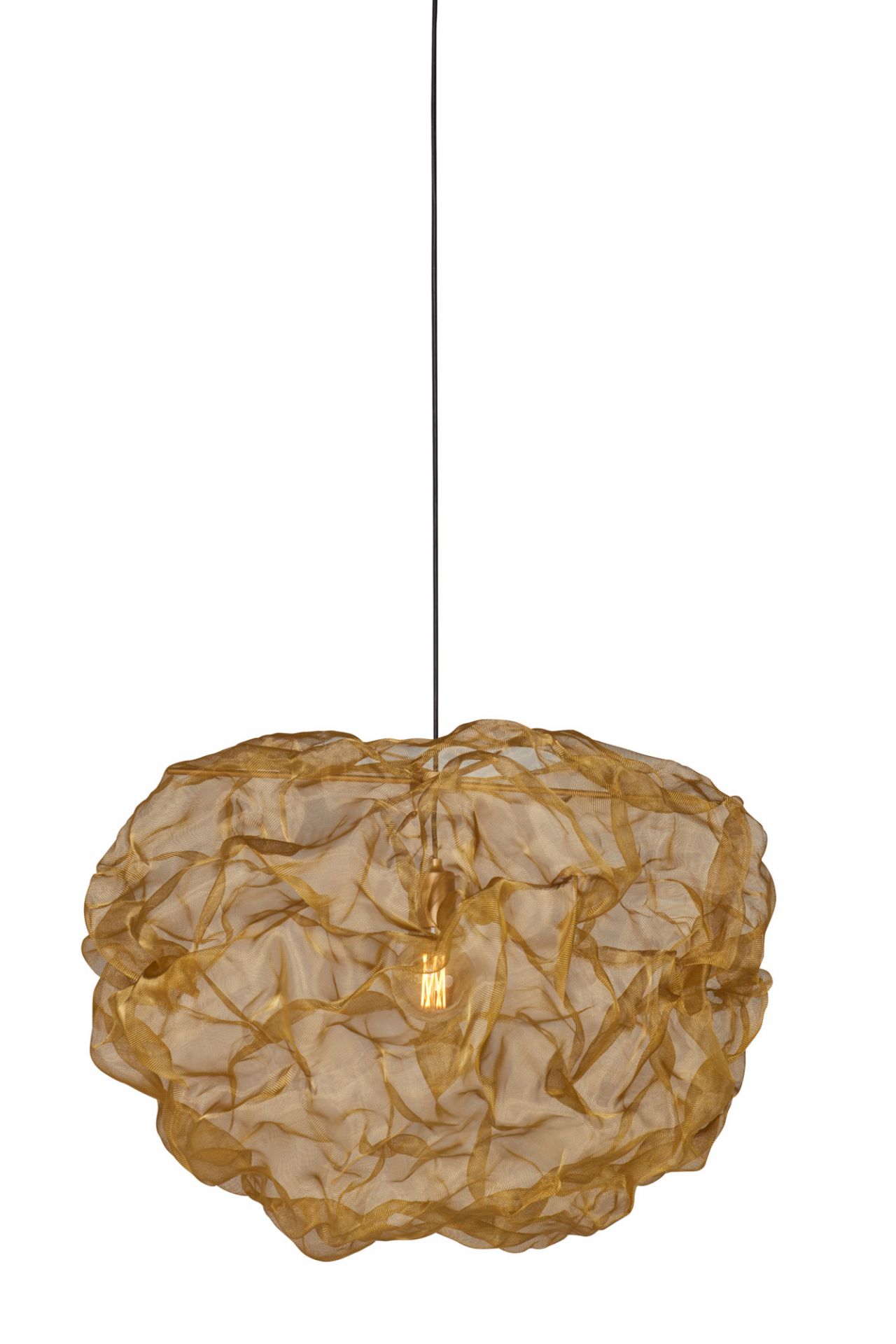 Goldene Heat Pendelleuchte von Northern: Moderne Hängelampe mit einzigartigem, organischem Design für Wohnzimmer und Esszimmer.