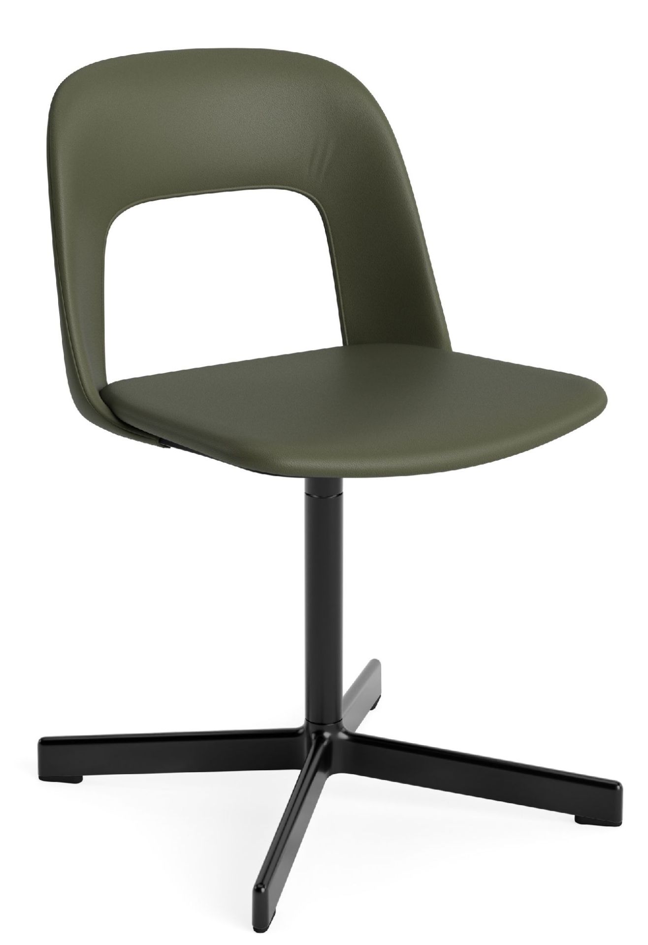 Layout Side Chair 134 stoel met vierpotig draaivoet van Hay