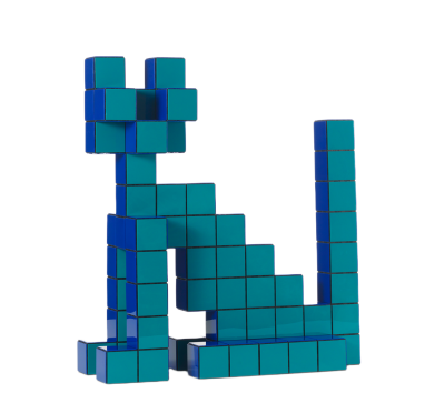Panton Cubes Cat Duoton Sculptuur Vitra