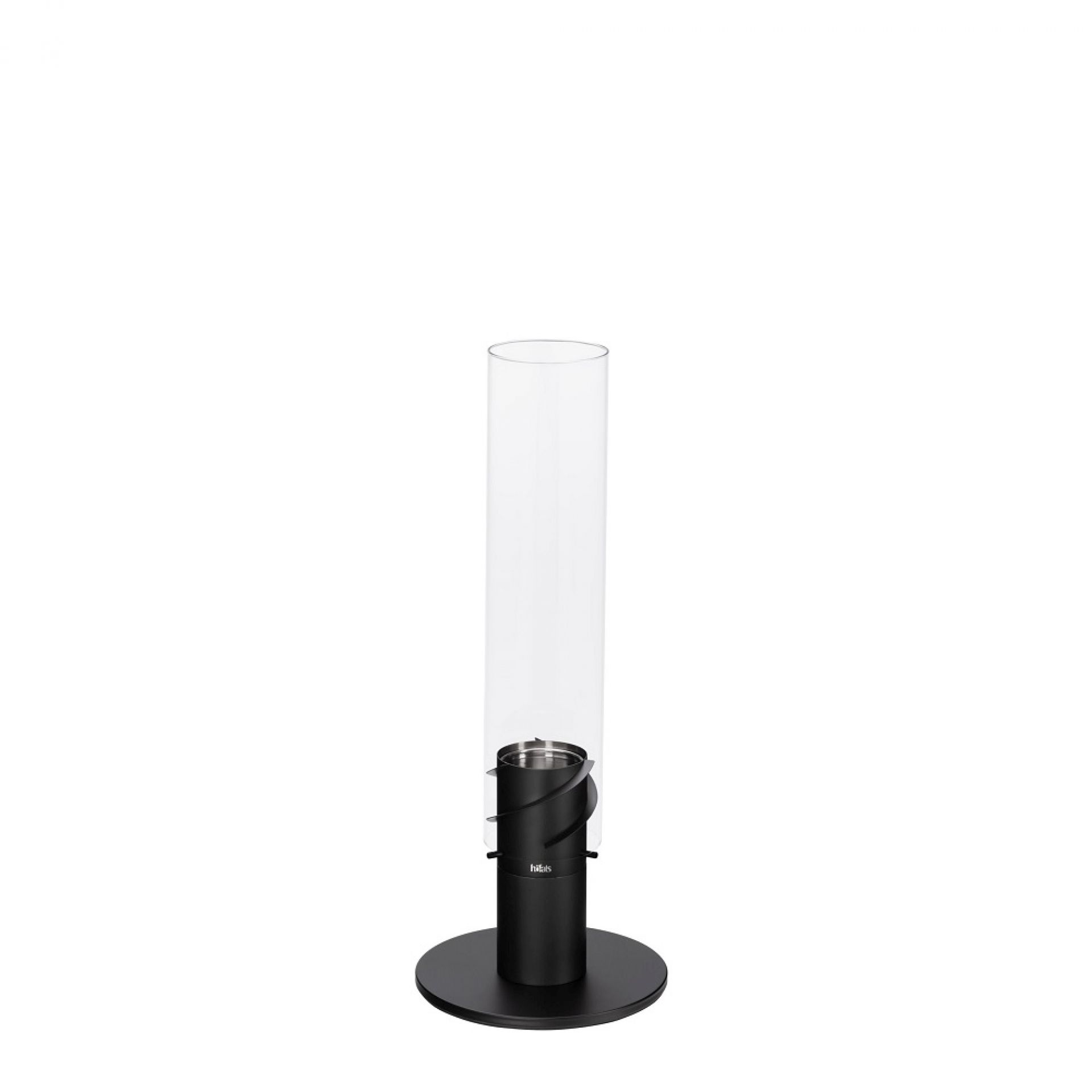 Schwarze Erhöhung für höfats Spin 90 Windlicht/Tischfeuer. Modernes Design für stimmungsvolle Beleuchtung im Innen- und Außenbereich.
