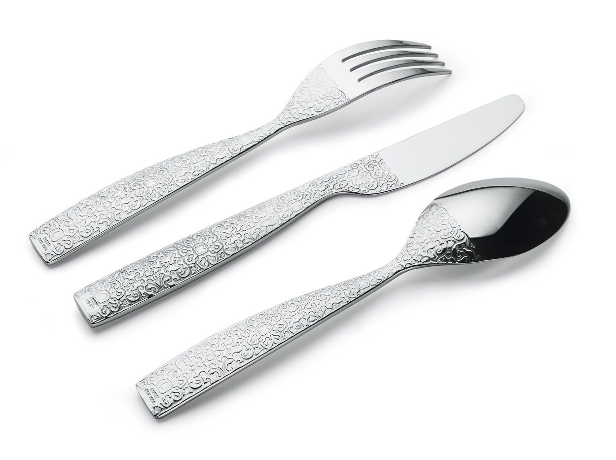 Gedecoreerde bestekset Alessi