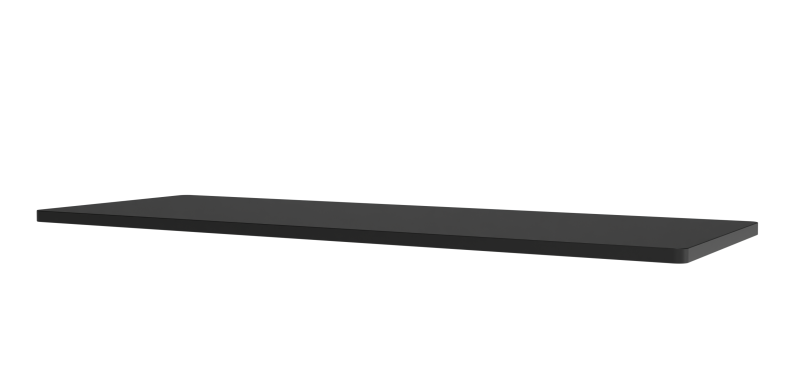 Schwarze Panton Wire Abdeckplatte B 70 cm von Montana, passend für das modulare Regalsystem.