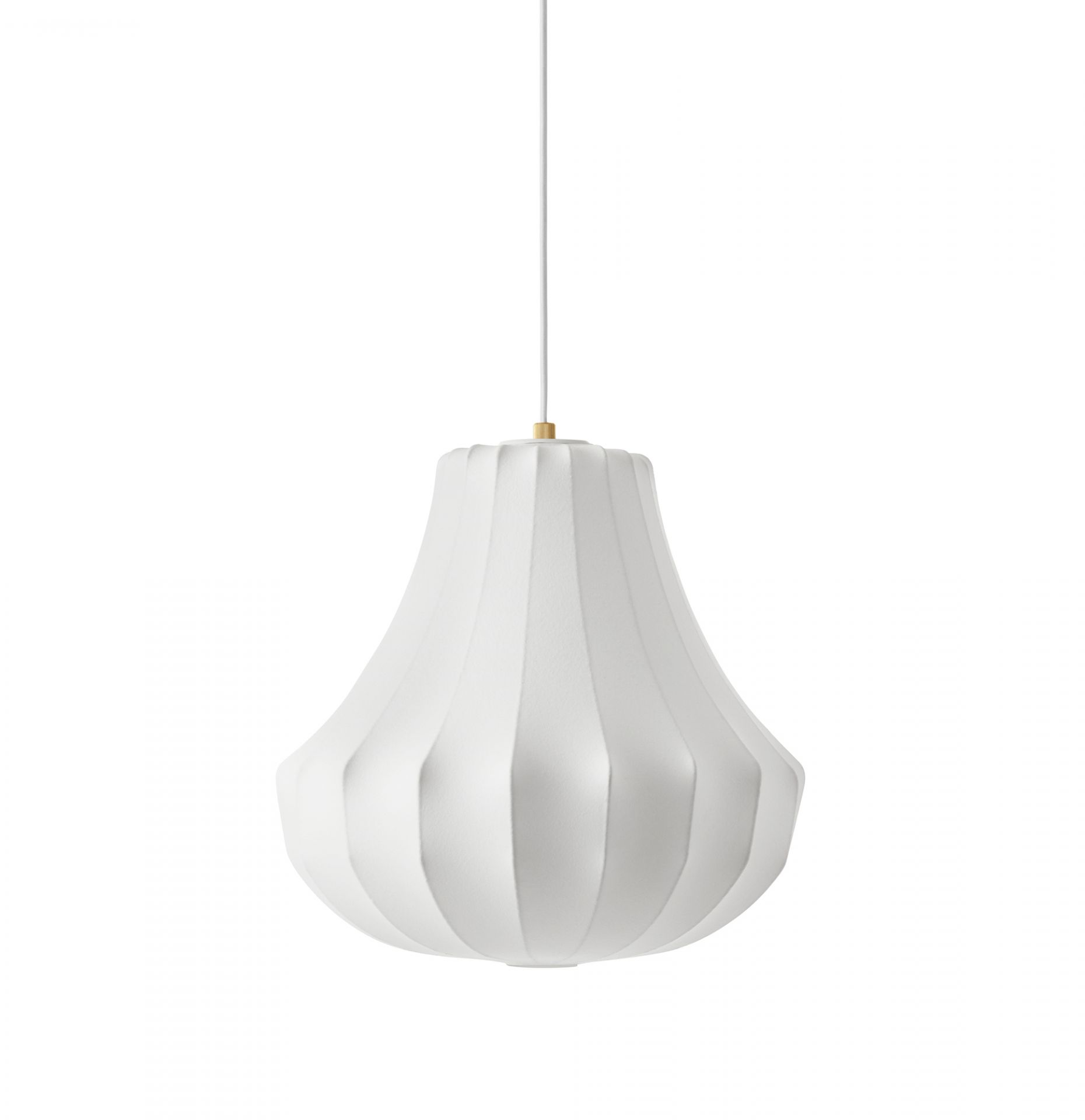 Weiße Normann Copenhagen Phantom Pendelleuchte, große Designlampe für Wohnzimmer und Esszimmer.